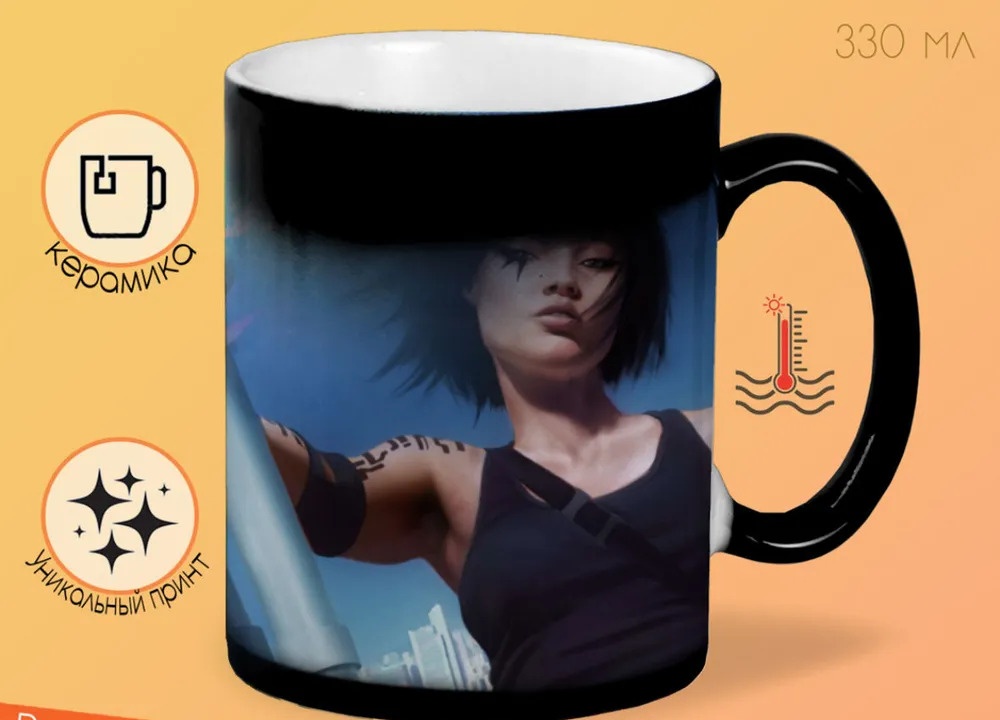 

Кружка CoolPodarok Mirrors Edge Забирается на небоскрёб