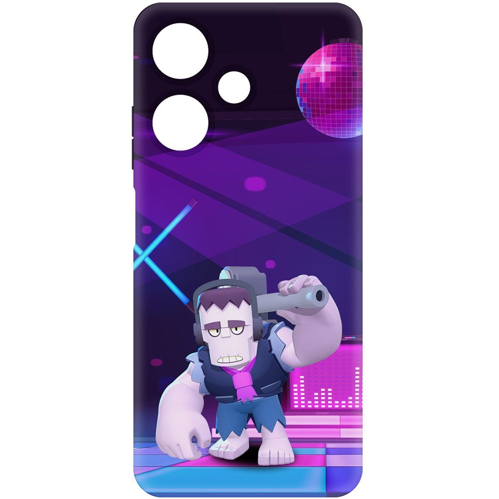 

Чехол-накладка Софт Brawl Stars - Фрэнк для Infinix Hot 30i, Черный