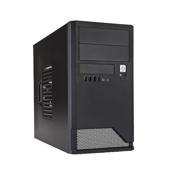 фото Корпус компьютерный in win emr048bl matx 450w black-silver 6120260 inwin