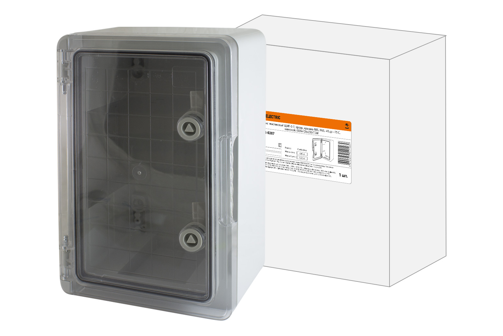 Бокс пластиковый TDM ELECTRIC ЩМП-0-7, прозр., крышка ABS, IP65 SQ0933-0207