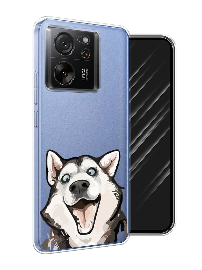 

Чехол Awog на Xiaomi 13T "Радостный хаски", Белый;голубой;черный, 319850-1