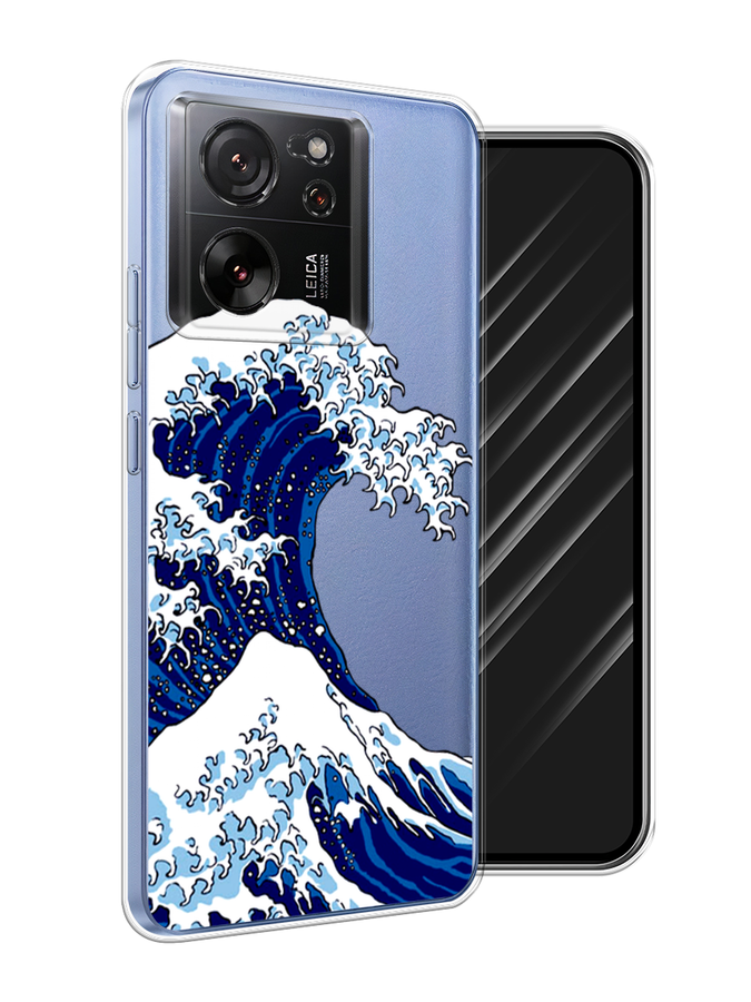 

Чехол Awog на Xiaomi 13T "Волна в Канагаве", Синий;белый, 319850-1