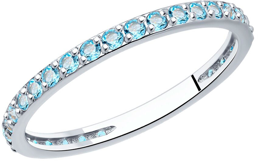 Кольцо из серебра р. 16,5 AllTime 92012095_s, топаз