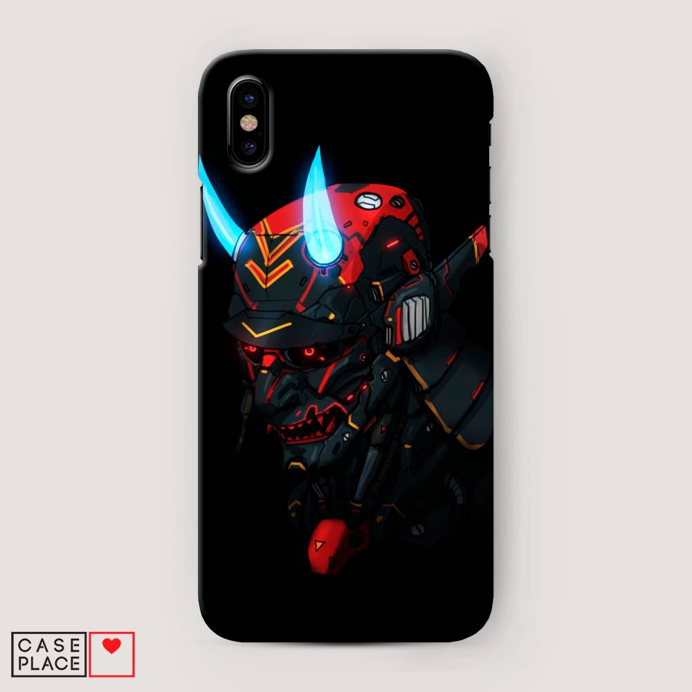 

Пластиковый чехол "Неоновый самурай" на Apple iPhone XS Max (10S Max), 11920-5