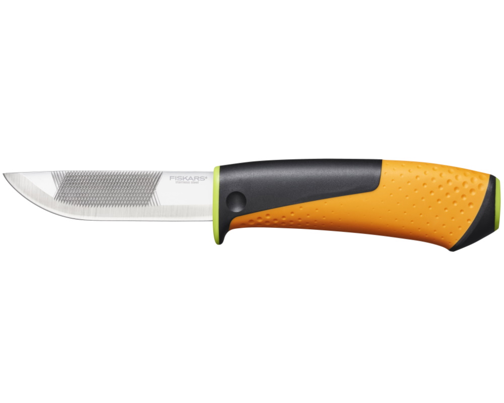 Нож садовый Fiskars 1023619, Нож садовый Fiskars для тяжелых работ, с точилкой 1023619  - Купить