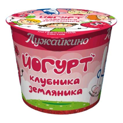 

Йогурт Лужайкино Клубника Земляника 2,5% 100 г
