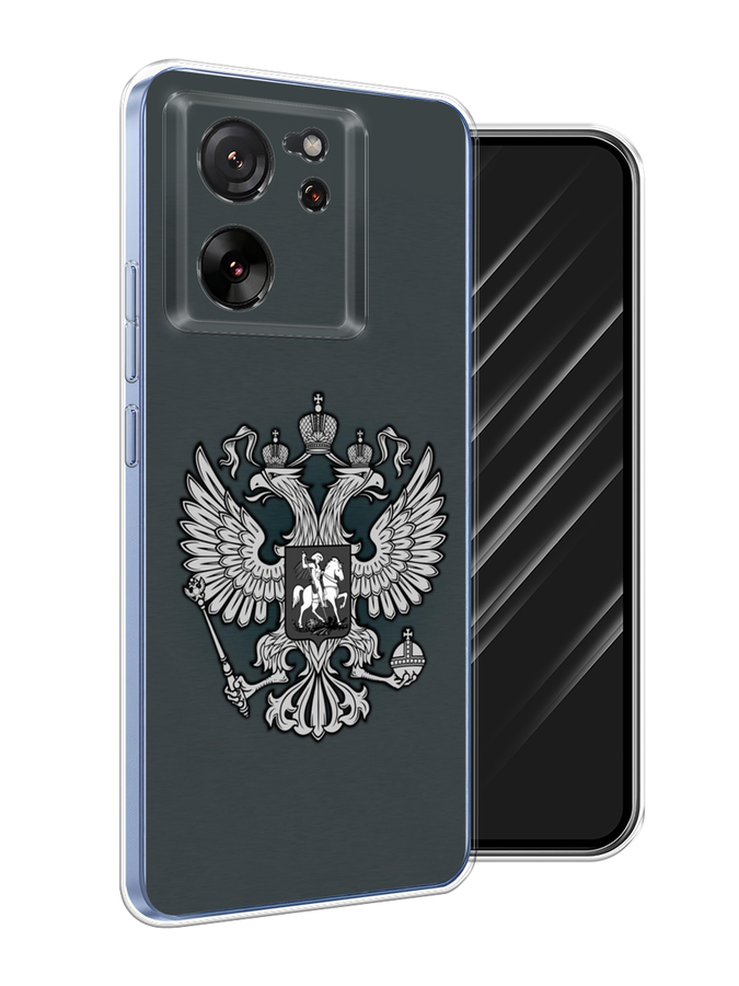 

Чехол Awog на Xiaomi 13T "Герб России серый", 319850-1