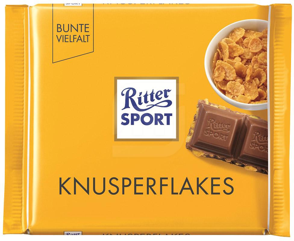 фото Шоколад ritter sport молочный с кукурузными хлопьями 100 г