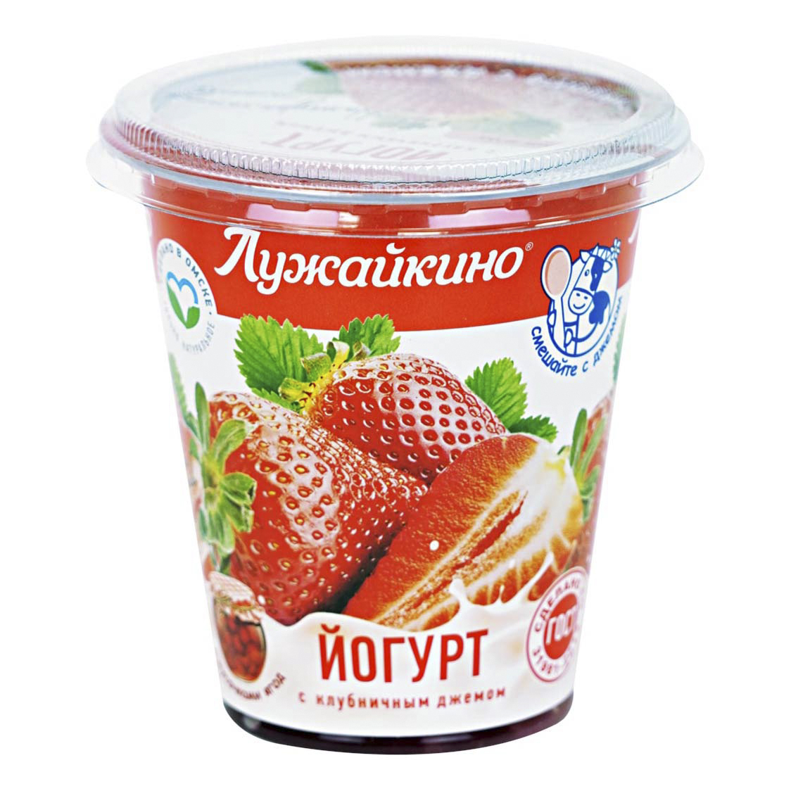

Йогурт Лужайкино Клубника 2,5% 290 г
