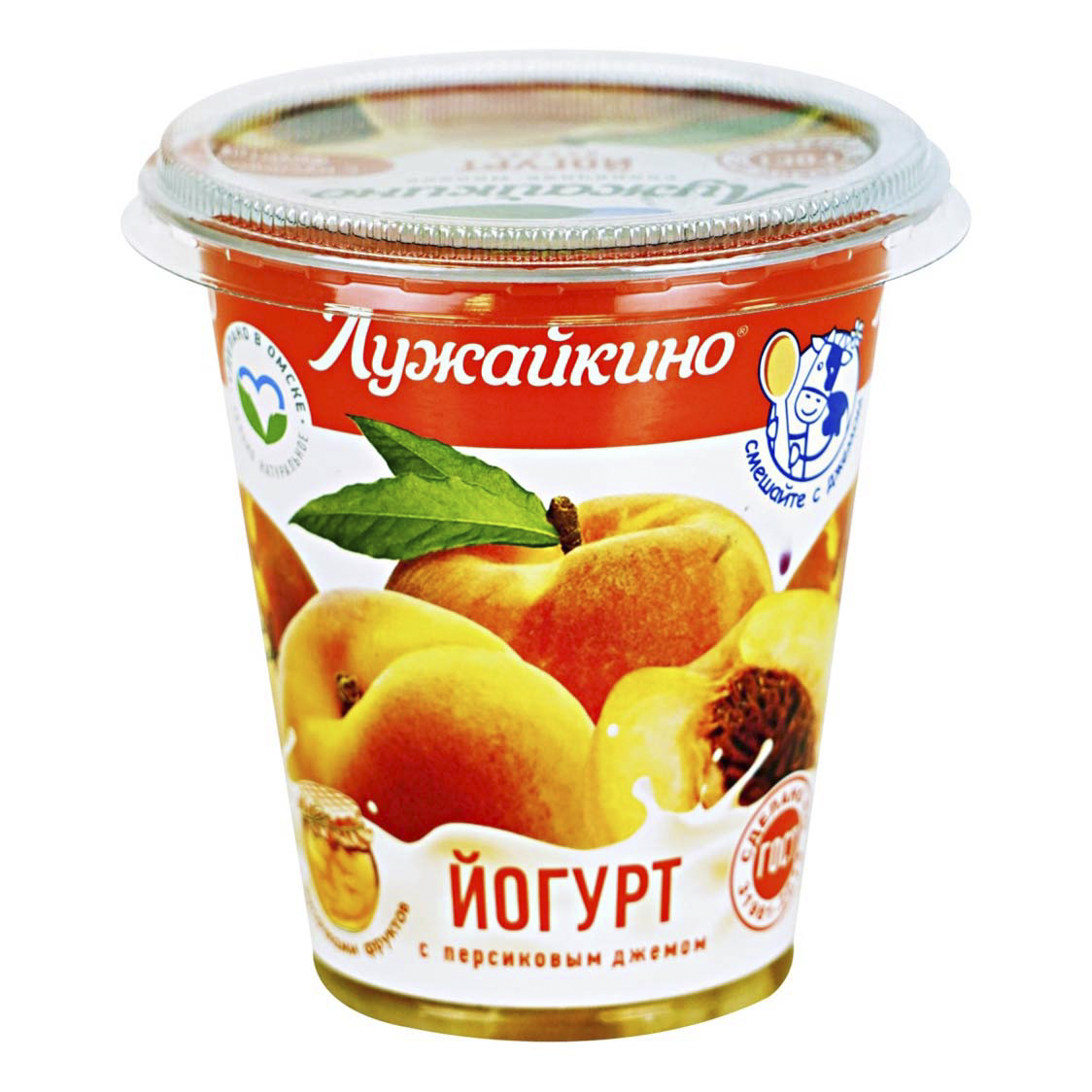 

Йогурт Лужайкино Персик 2,5% 290 г