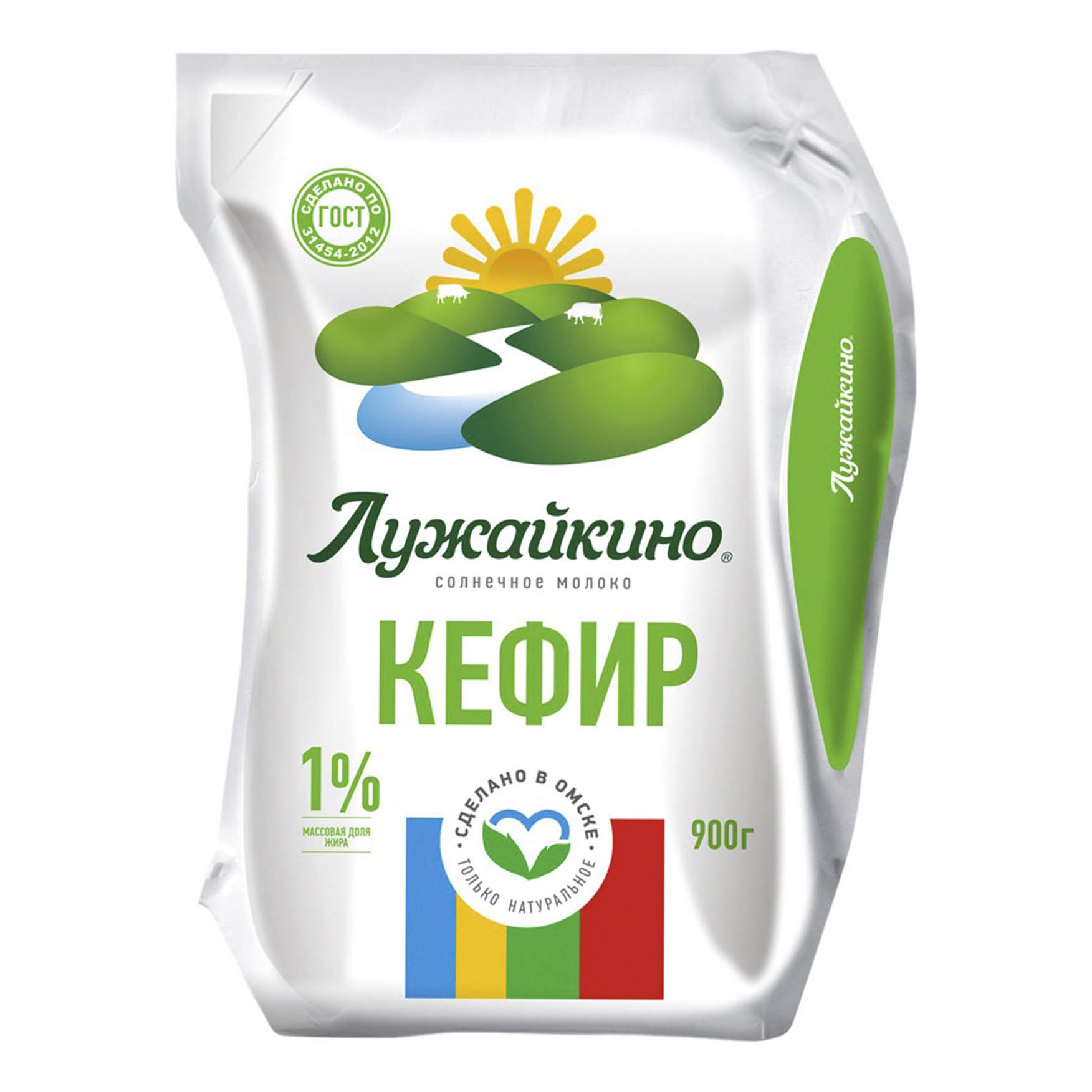 

Кефир Лужайкино 1% 900 г