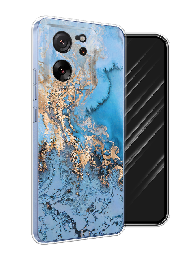 

Чехол Awog на Xiaomi 13T "Морозная лавина синяя", Серебристый, 319850-1