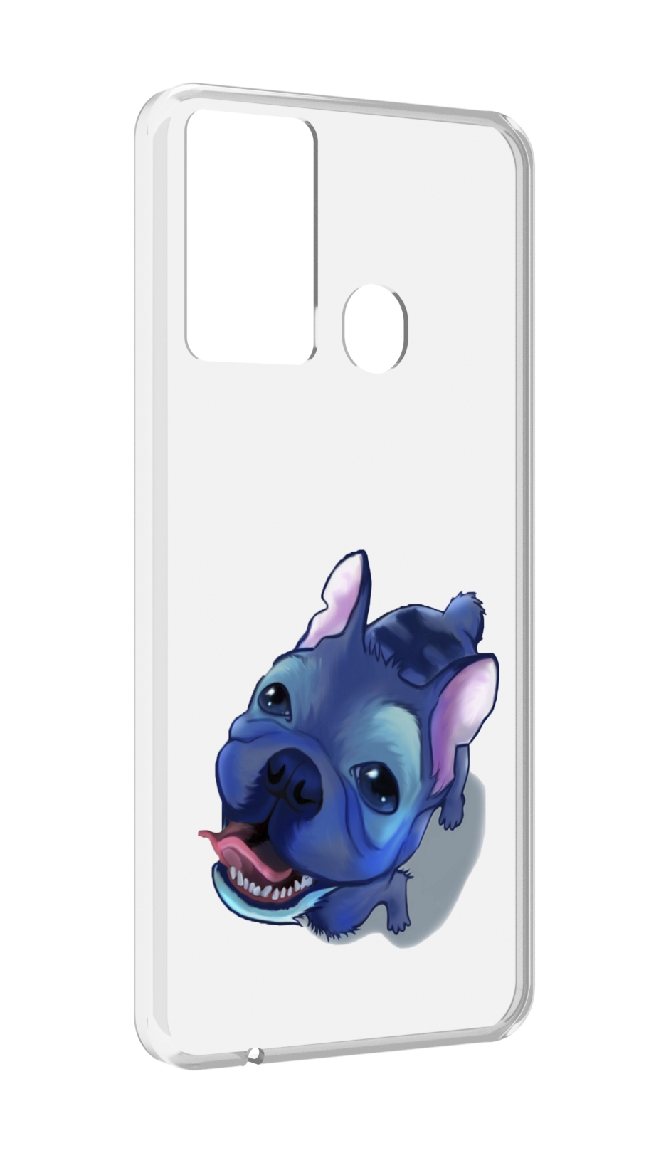 

Чехол MyPads Синий Пес для Itel P37/Itel Vision 2S, Прозрачный, Tocco