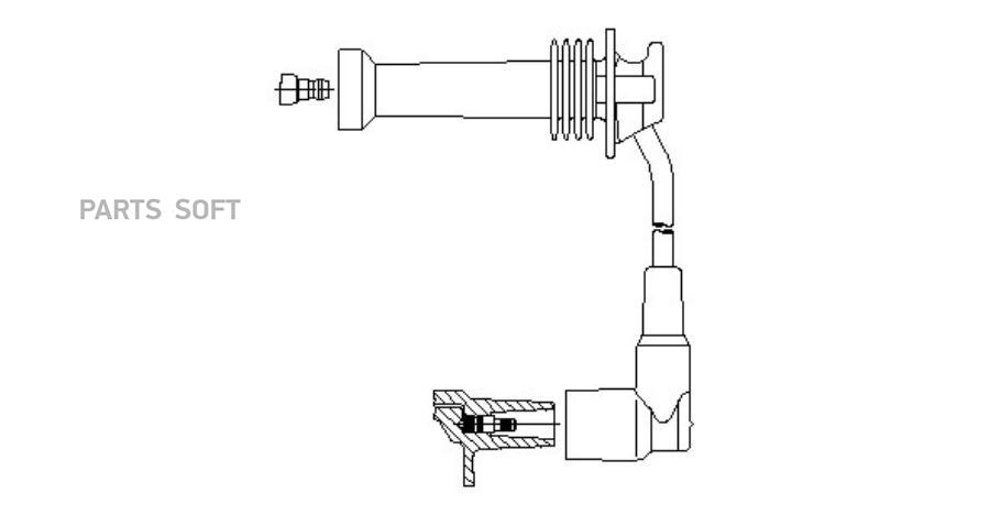 

Провод высоковольтный ford/mazda2/volvo s40 95- BREMI 8a17/38