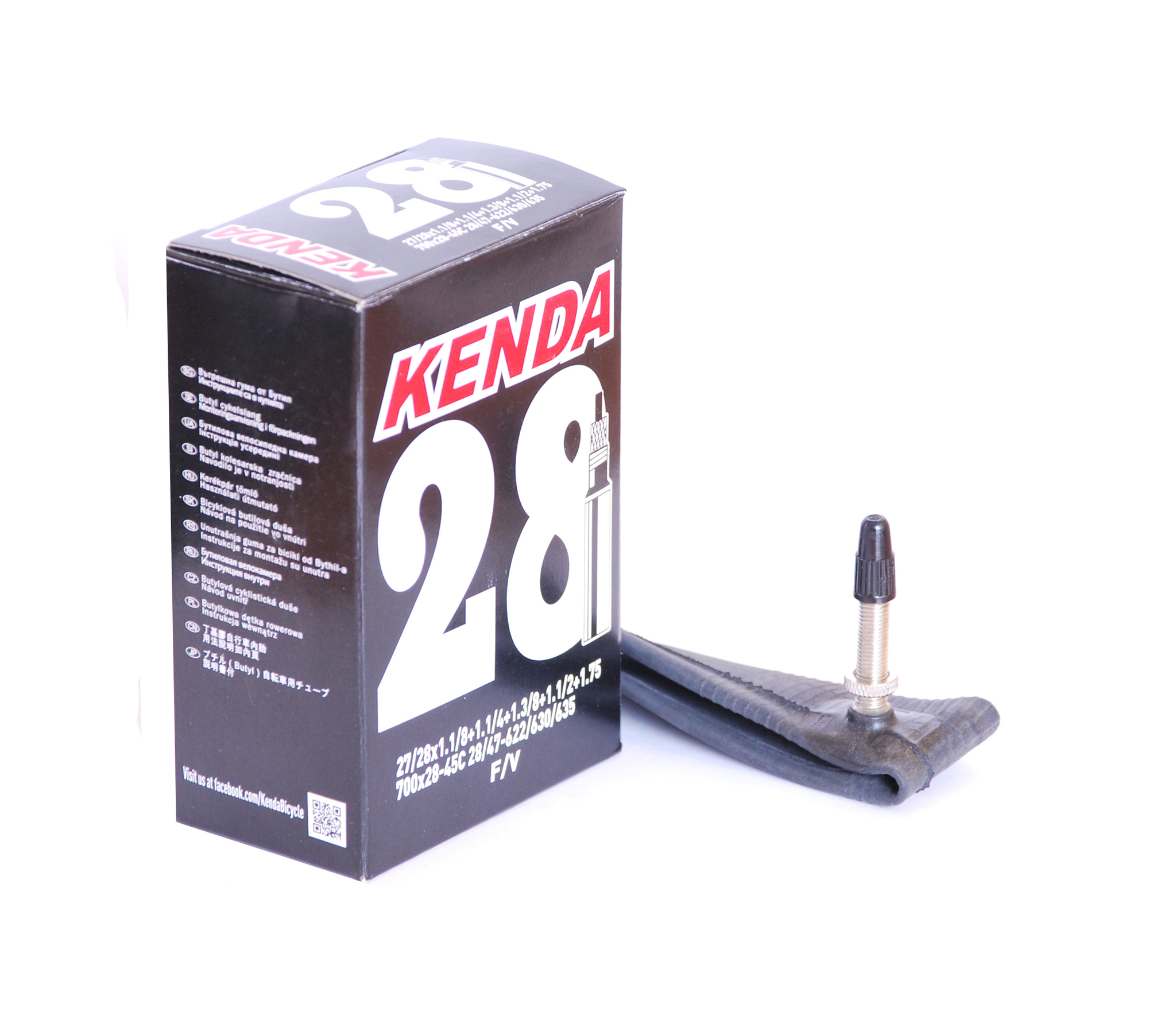 

Камера велосипедная Kenda 28" спорт ниппель (Presta) 700х28-45С, Черный