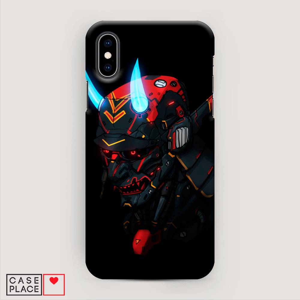 

Пластиковый чехол "Неоновый самурай" на Apple iPhone XS (10S), 11820-5