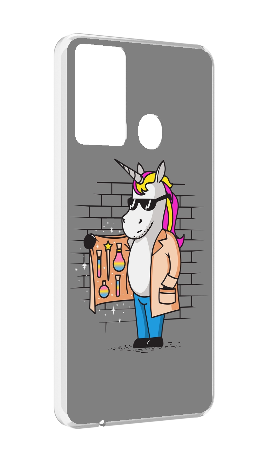 

Чехол MyPads Продавец-единорог для Itel P37/Itel Vision 2S, Прозрачный, Tocco