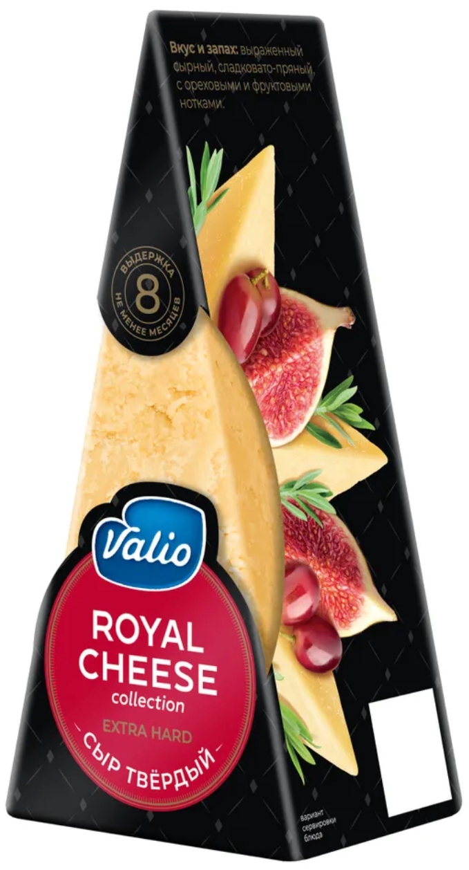 фото Сыр твердый valio royal cheese collection extra hard 40% 200 г