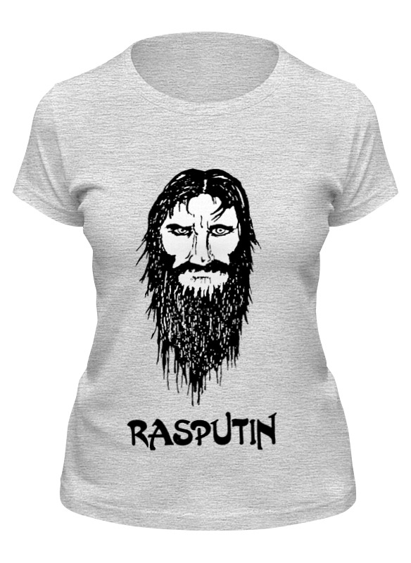 

Футболка женская Printio Rasputin серая S, Серый, Rasputin