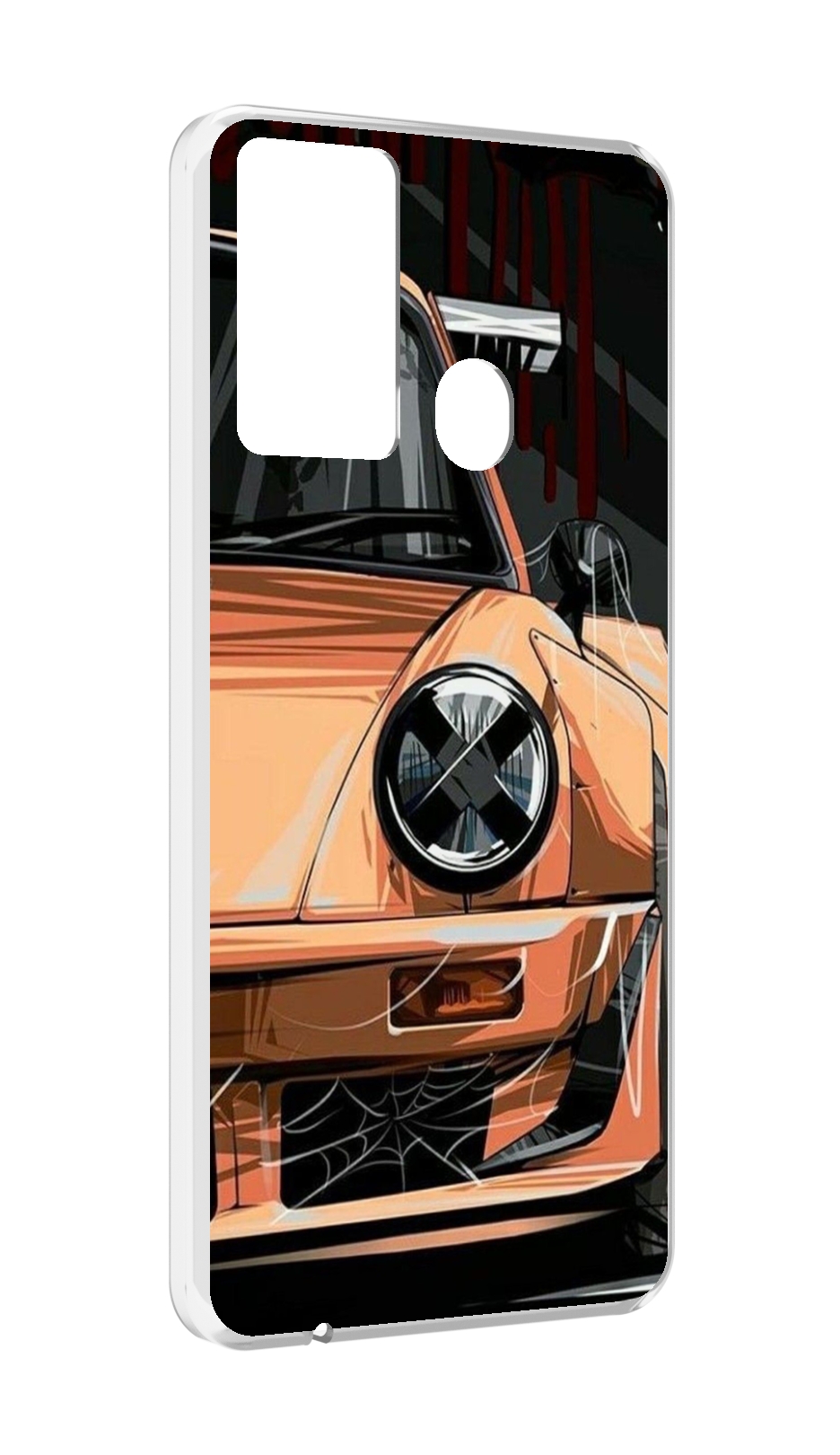 

Чехол MyPads Порш мужской для Itel P37/Itel Vision 2S, Прозрачный, Tocco