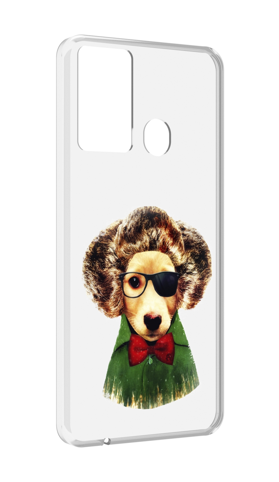 

Чехол MyPads Пес в бабочке для Itel P37/Itel Vision 2S, Прозрачный, Tocco