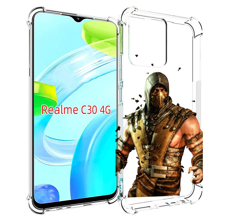 

Чехол MyPads Mortal Kombat scorpion для Realme C30 4G / Narzo 50i Prime, Прозрачный, Tocco