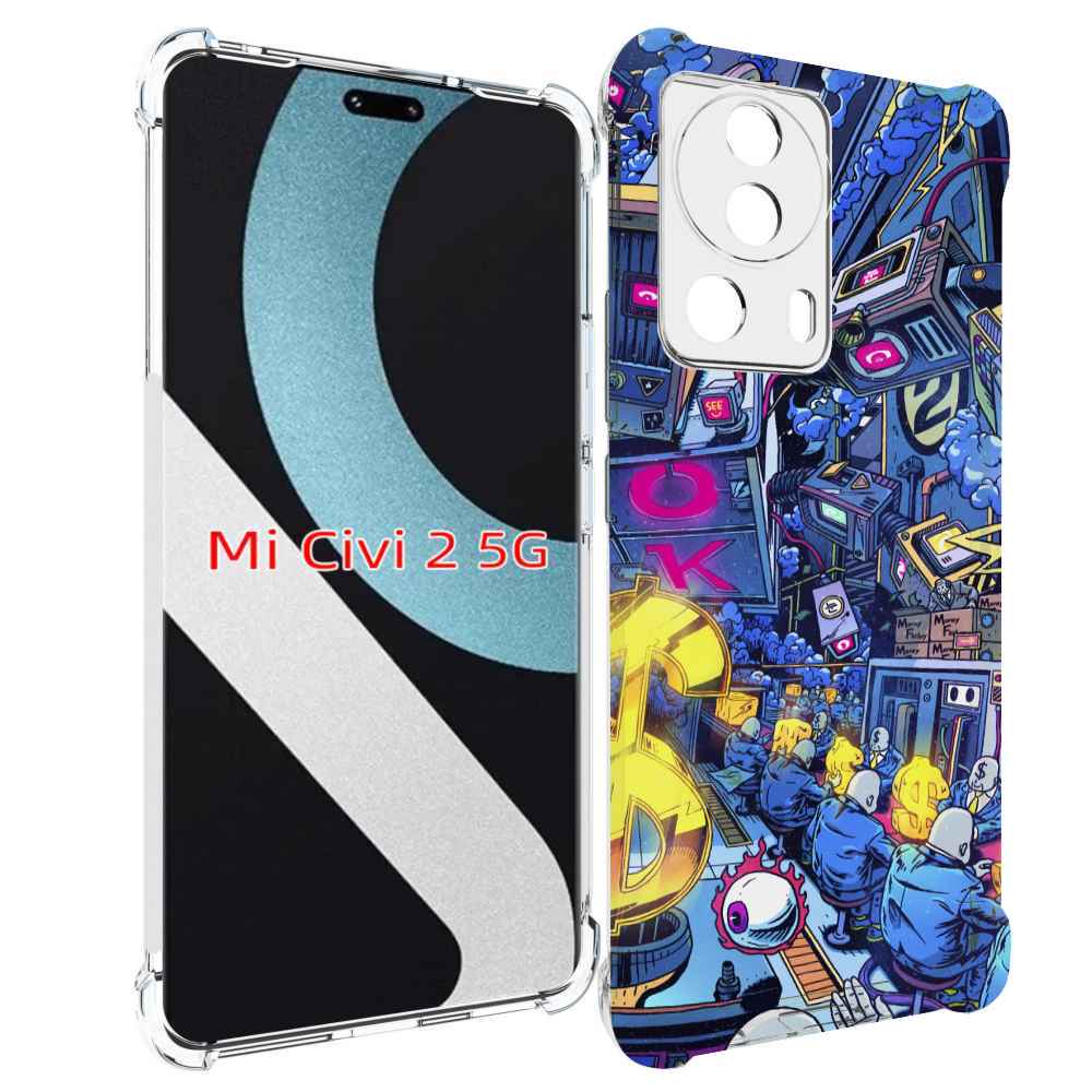 

Чехол MyPads футуристичная картинка для Xiaomi Civi 2, Прозрачный, Tocco