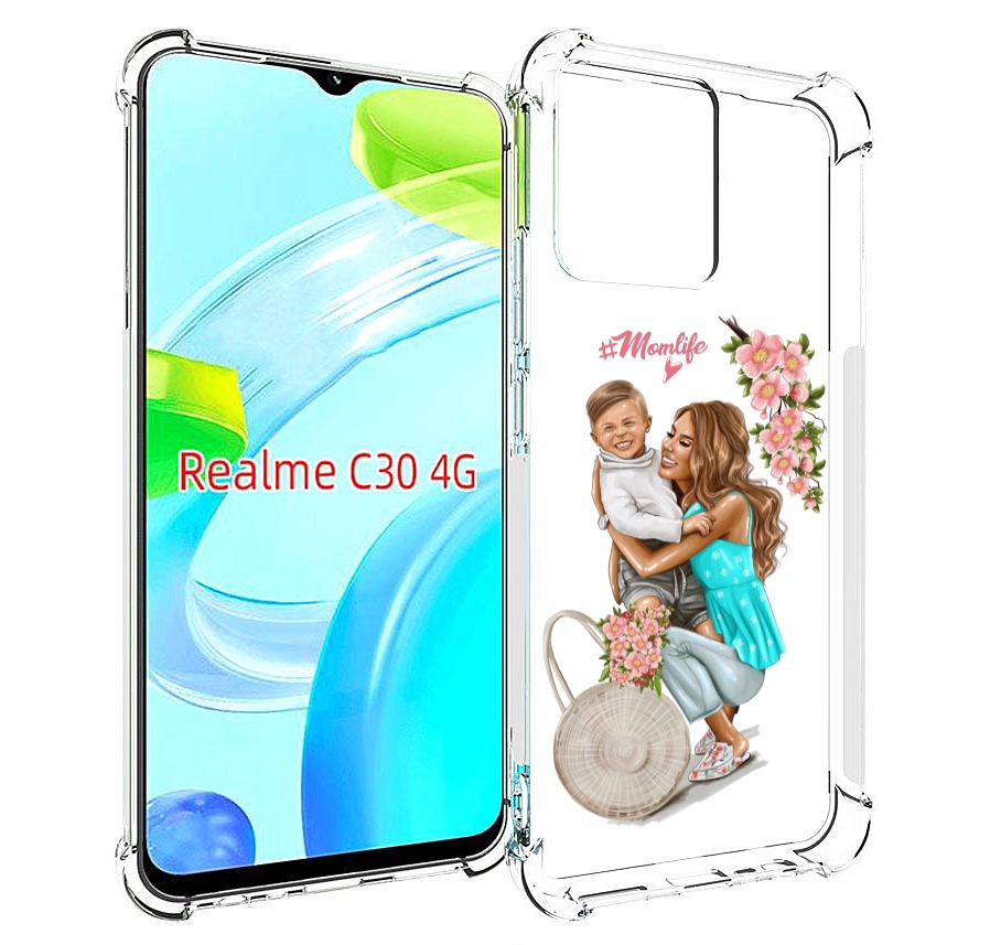 

Чехол MyPads Momlife для Realme C30 4G / Narzo 50i Prime, Прозрачный, Tocco