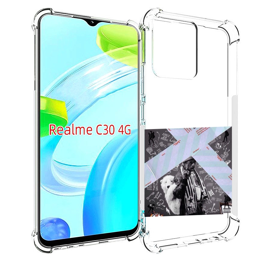 

Чехол MyPads Lil Uzi Vert - Luv Is Rage 2 для Realme C30 4G / Narzo 50i Prime, Прозрачный, Tocco