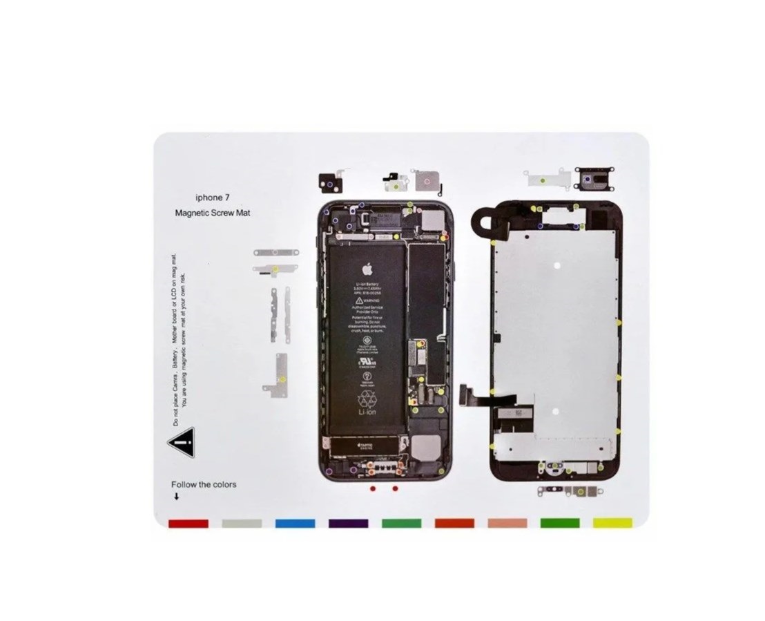 

Магнитный коврик iPhone 7 (схема разбора), iPhone 7