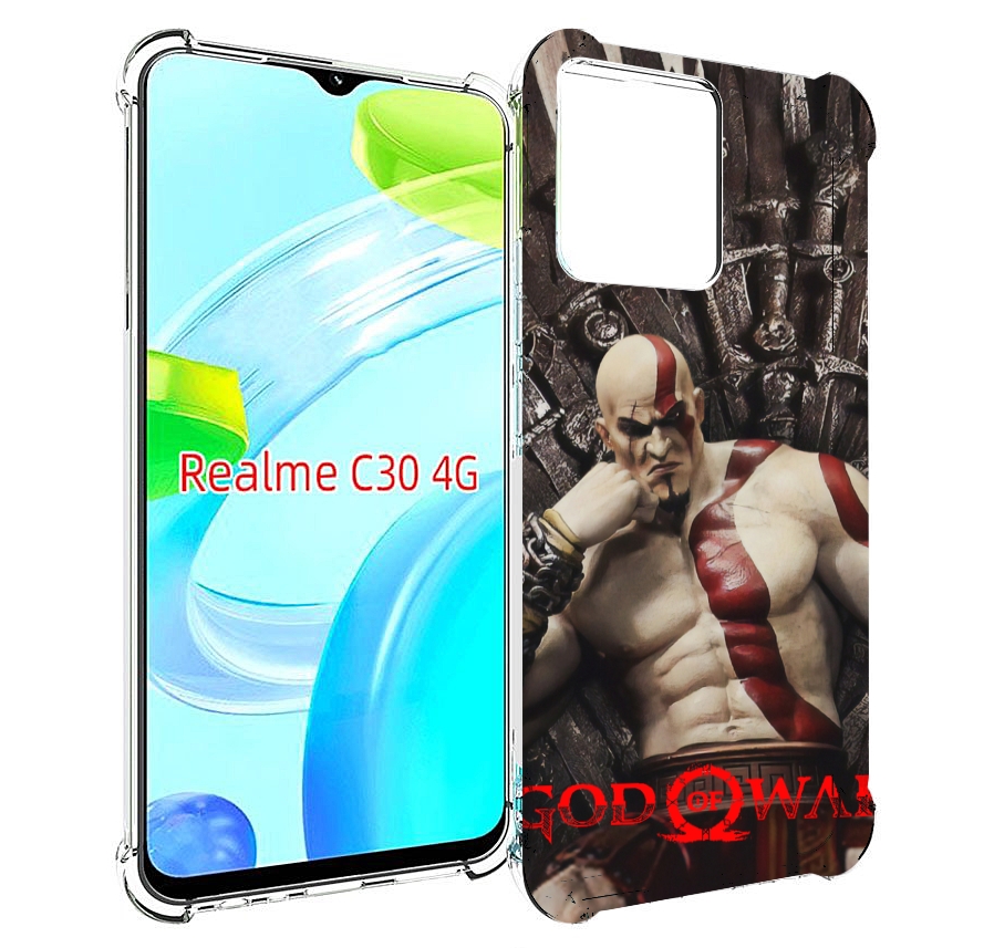 

Чехол MyPads God of War Кратос для Realme C30 4G / Narzo 50i Prime, Прозрачный, Tocco