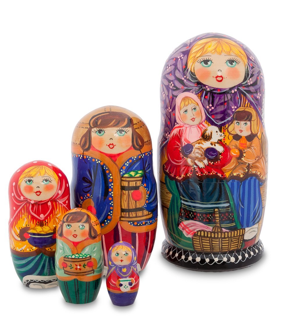 

Матрешка 5м Семейка МР-15/ 4-I 113-706670, Разноцветный