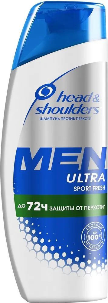 Шампунь Head & Shoulders Men Ultra Sport Fresh, против перхоти, с мятой, 400 мл мужской шампунь против перхоти clear с экстрактами лекарственных растений 400 мл
