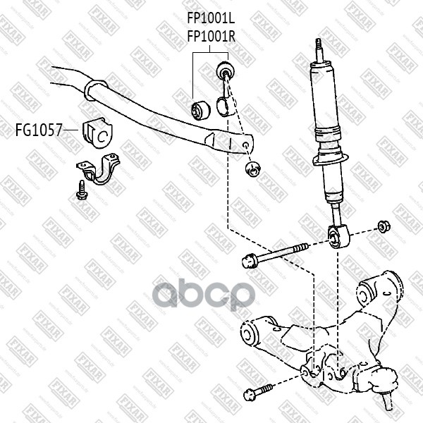 

FIXAR FG1057 Втулка стабилизатора переднего