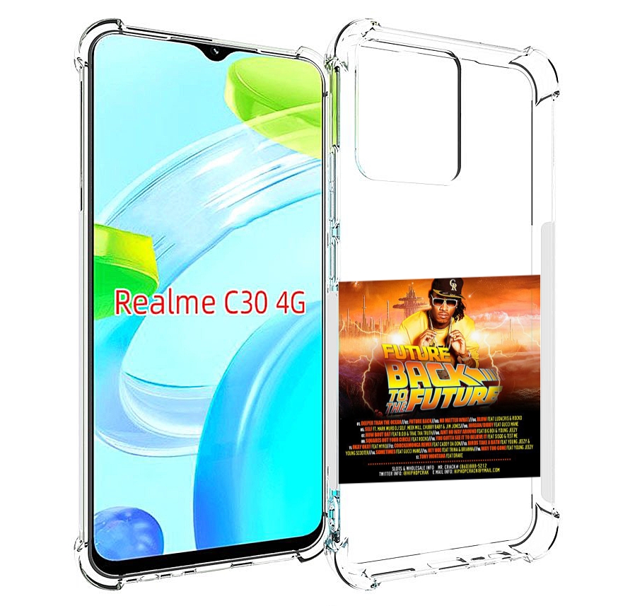 

Чехол MyPads Future - Back To The Future для Realme C30 4G / Narzo 50i Prime, Прозрачный, Tocco