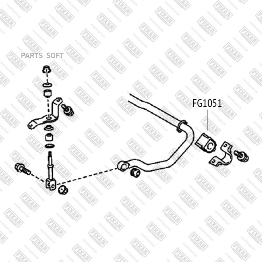 

FIXAR FG1051 Втулка стабилизатора заднего