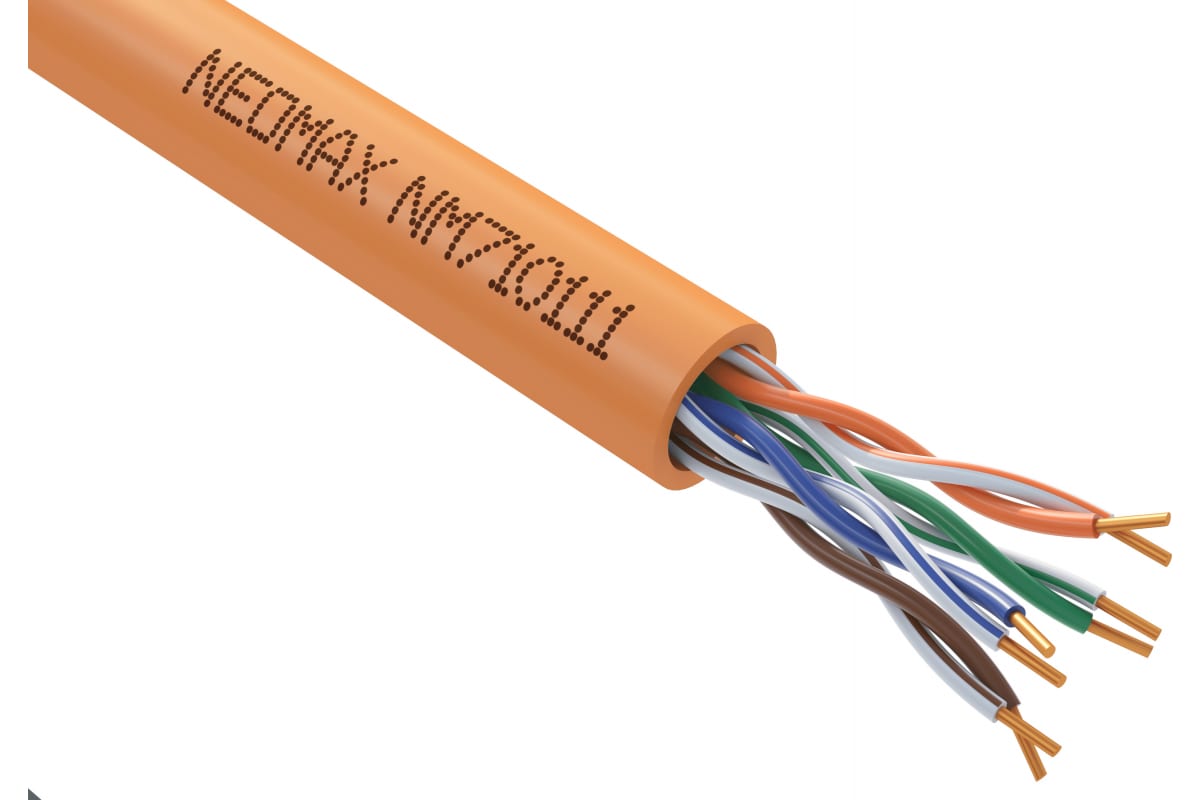 Кабель NEOMAX NM710032 UUTP cat5e 4x2x052 24 AWG медь внешний PE 305м черный 17214₽