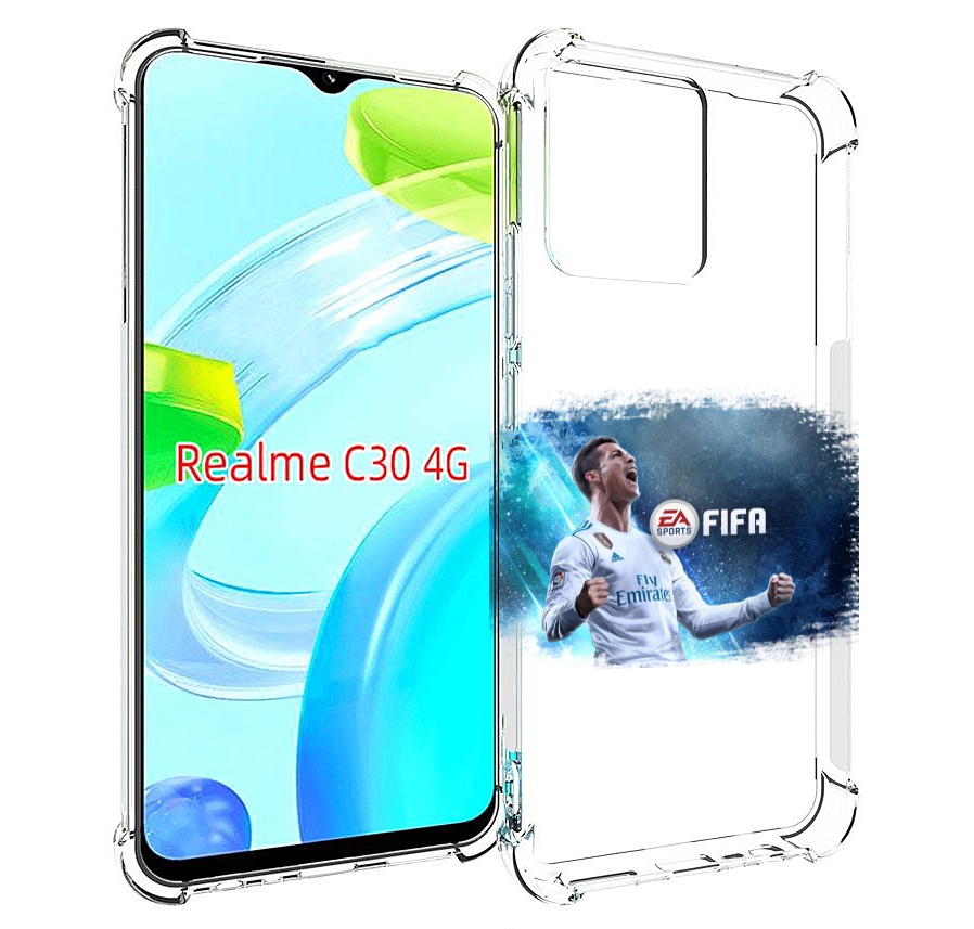 

Чехол MyPads FiFA логотип для Realme C30 4G / Narzo 50i Prime, Прозрачный, Tocco