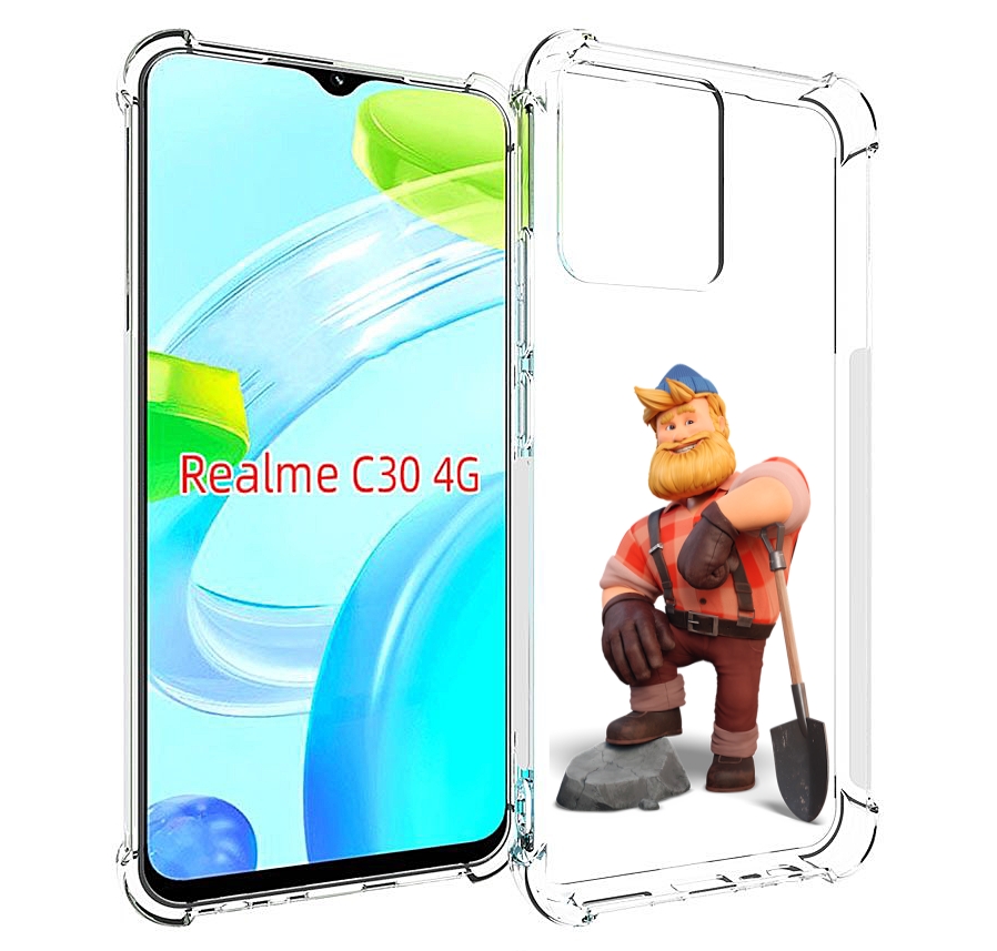 

Чехол MyPads FarmVille-2 для Realme C30 4G / Narzo 50i Prime, Прозрачный, Tocco