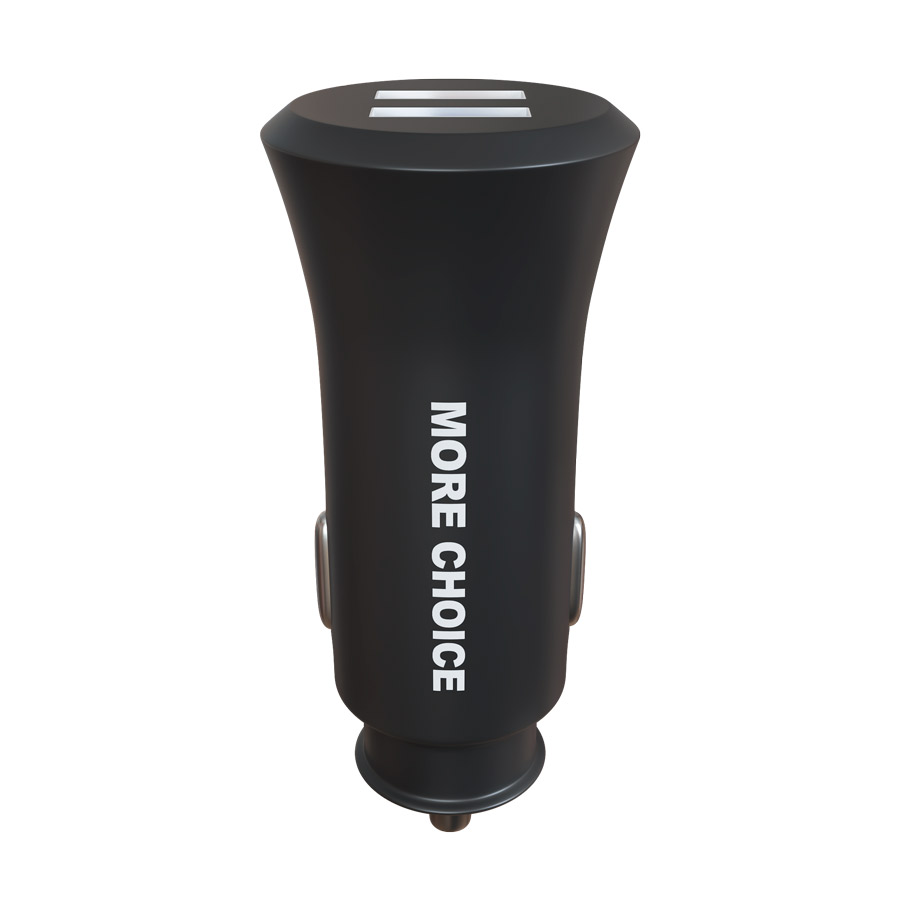 фото Автомобильное зарядное устройство more choice 2usb 2.4a ac23 black