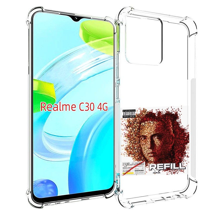 

Чехол MyPads Eminem RELAPSE, REFILL для Realme C30 4G / Narzo 50i Prime, Прозрачный, Tocco