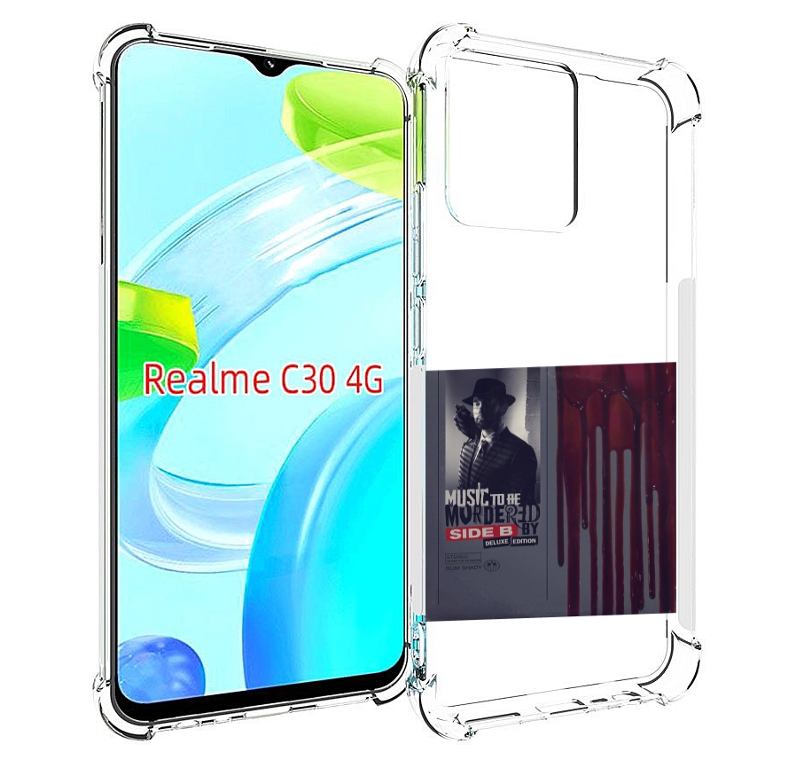 

Чехол MyPads Eminem MUSIC TO BE MURDERED BY для Realme C30 4G / Narzo 50i Prime, Прозрачный, Tocco