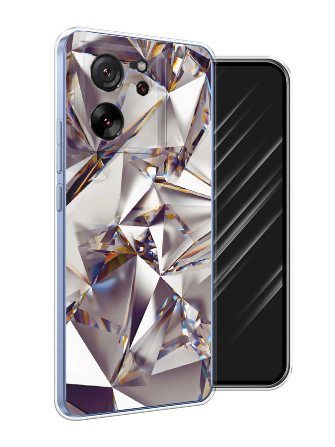 

Чехол Awog на Xiaomi 13T "Бриллианты", Серебристый;бежевый, 319850-1