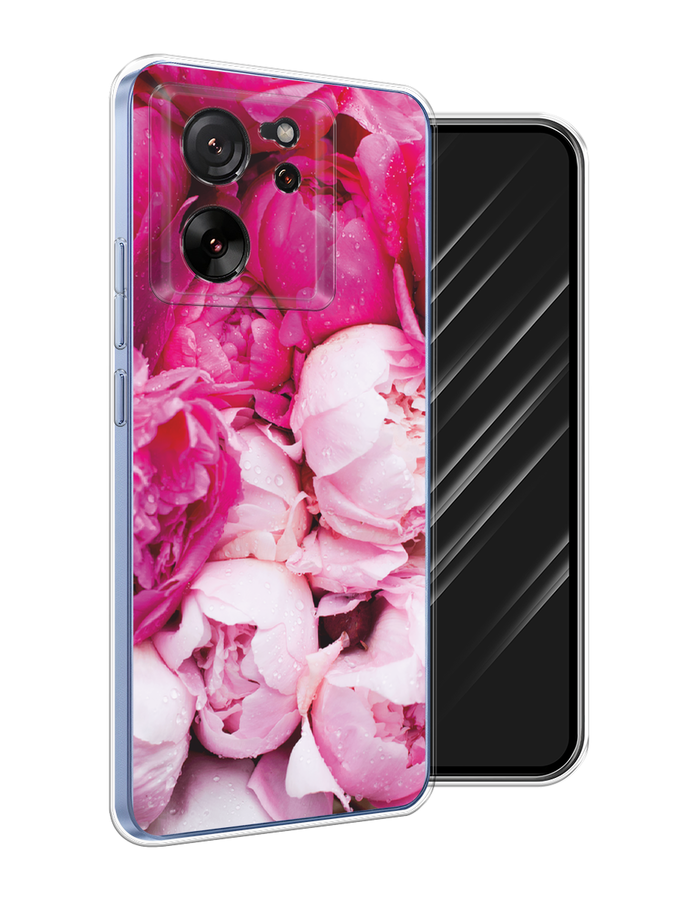 

Чехол Awog на Xiaomi 13T "Пионы розово-белые", Белый;розовый, 319850-1