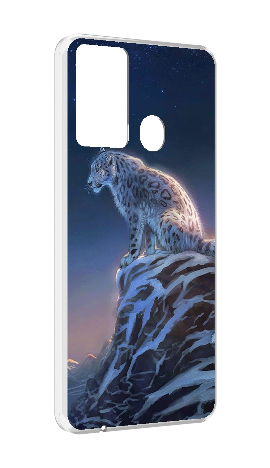 

Чехол MyPads Одинокий-Барс для Itel P37/Itel Vision 2S, Прозрачный, Tocco