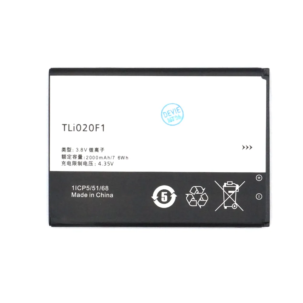 

Аккумулятор TLi020F1/TLi020F для Alcatel OT-5045D/OT-4045D/OT-5010D/OT-5042X