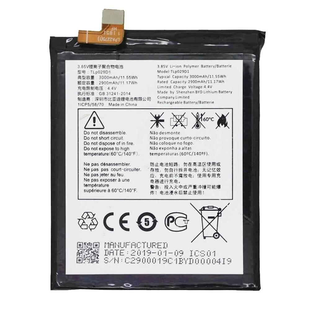 Аккумулятор для Alcatel OT-5034D/OT-5052D/OT-5058I/OT-5086D/OT-5008Y (TLp029D1)