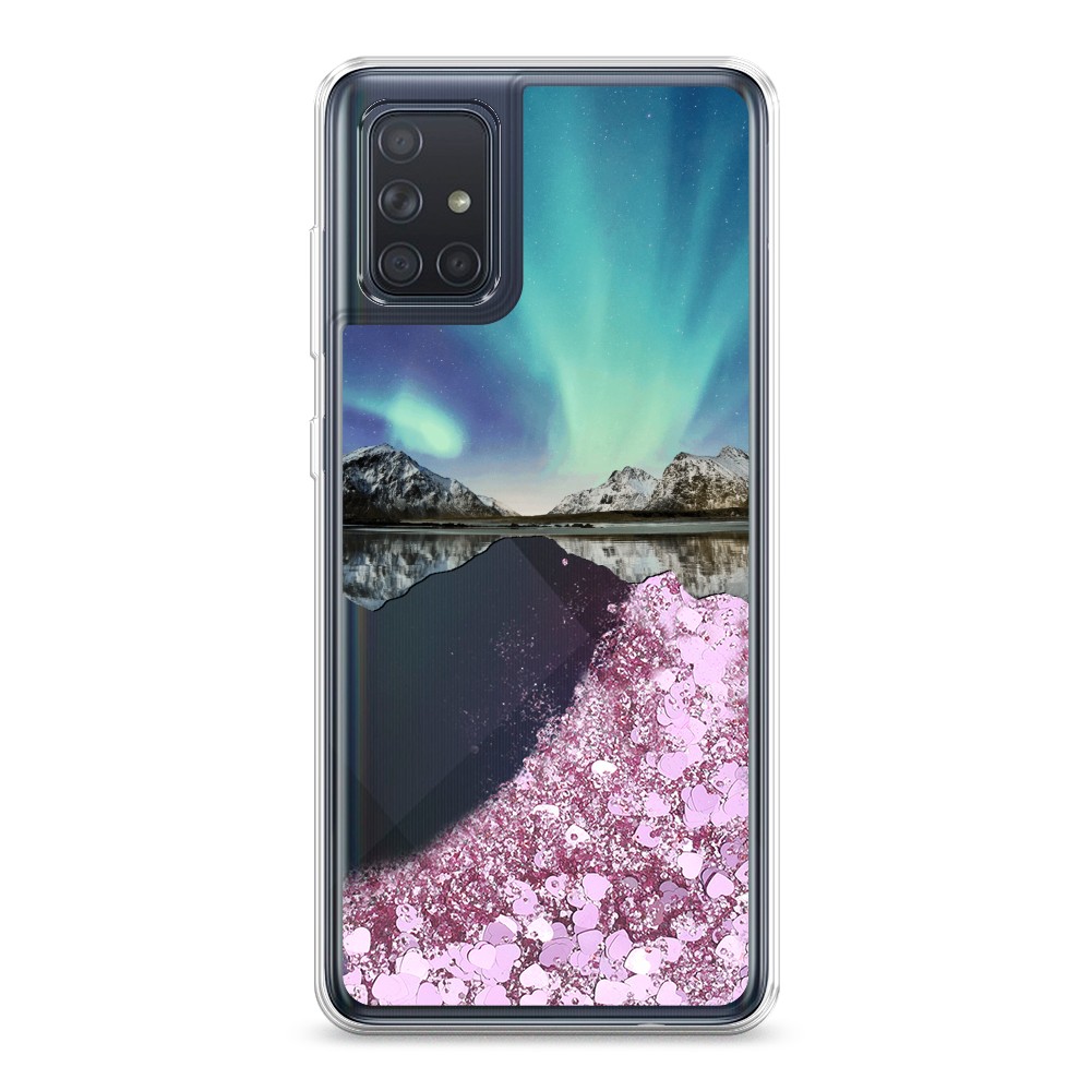 

Чехол Awog на Samsung Galaxy A71 4G "Горное озеро и сияние", 29094-1