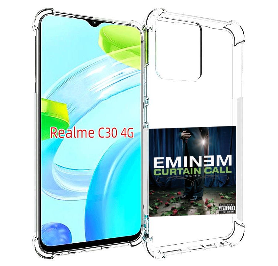

Чехол MyPads Eminem CURTAIN CALL, THE HITS для Realme C30 4G / Narzo 50i Prime, Прозрачный, Tocco