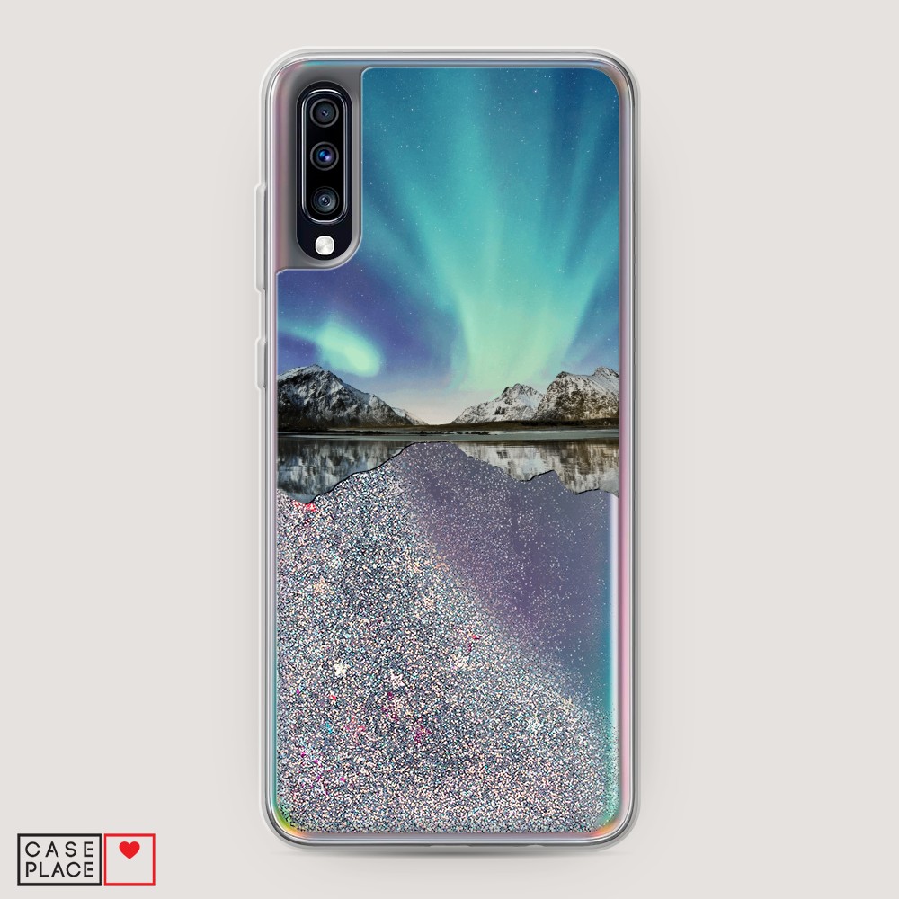 

Чехол Awog на Samsung Galaxy A70 "Горное озеро и сияние", Разноцветный, 28191-1
